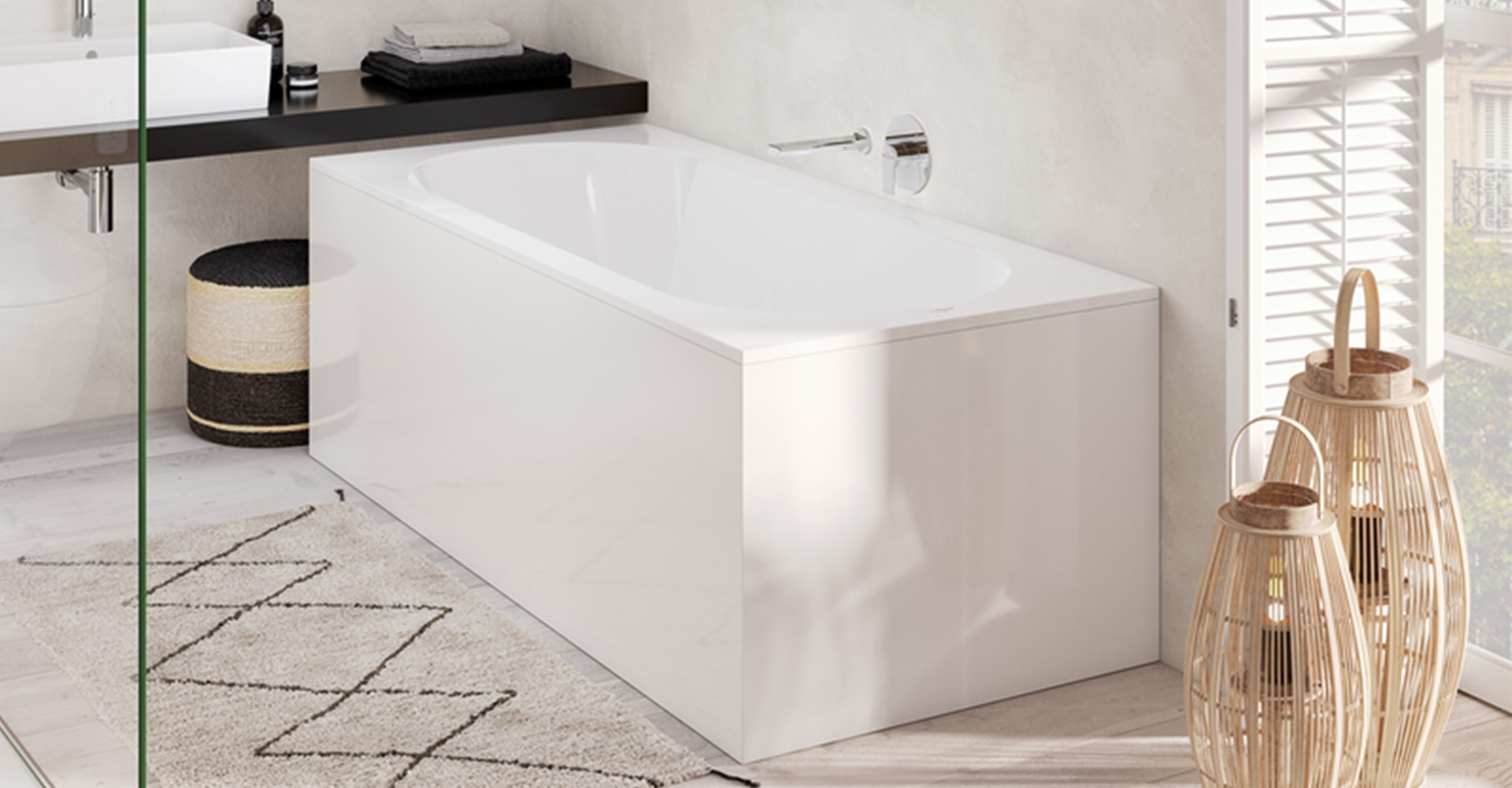 OBERON 170x75 cm bath