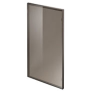 DARK STEEL FINISH ALUMINIUM FRAME AND SMOKED GLASS DOOR 7