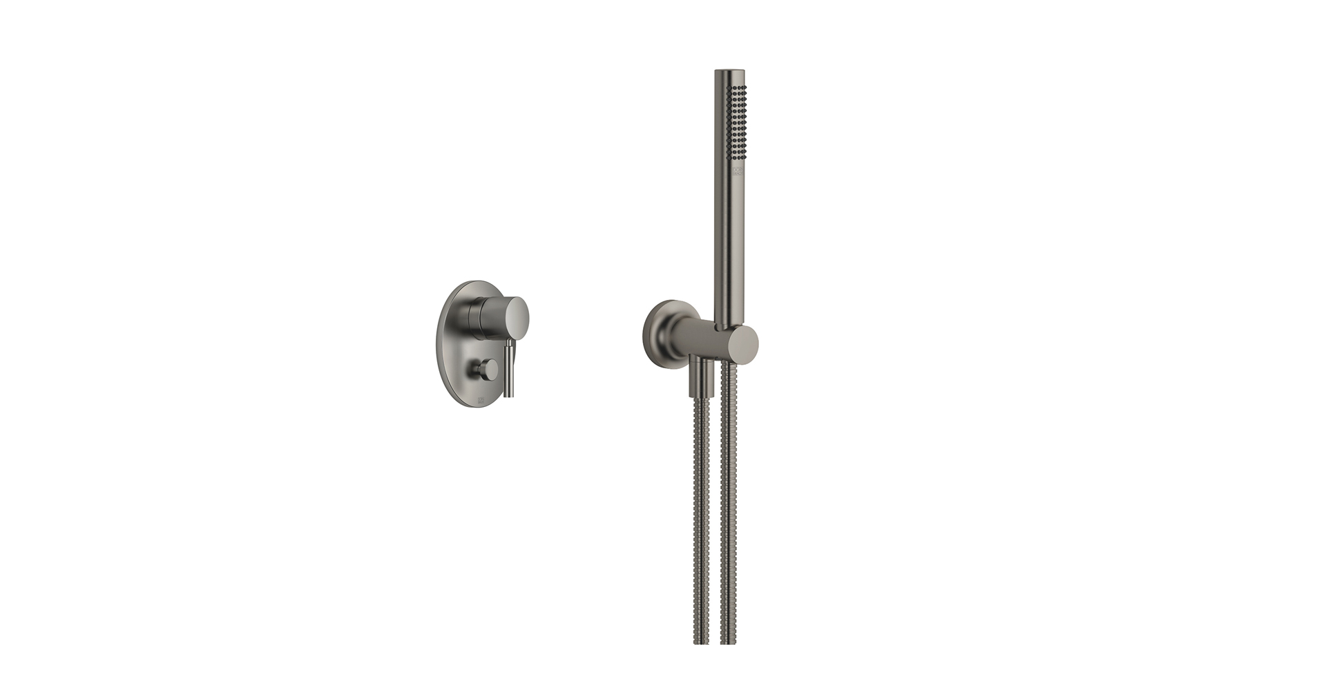 META shower dark platinum matt